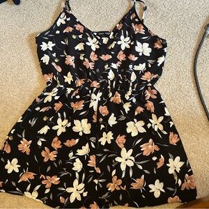 Shein Black Floral Romper